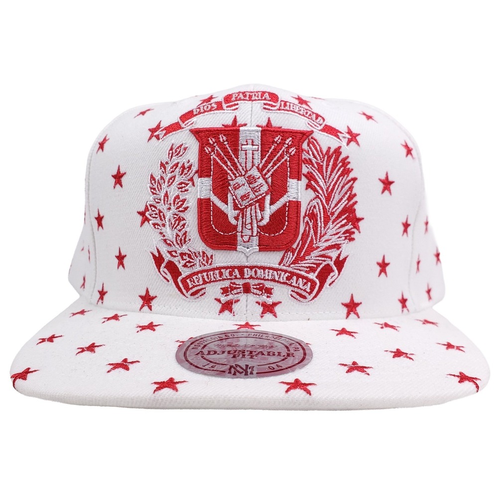 Dominican Republic Mitchell & Ness Collab Snapback Hat Cap Embroidery Stars NWT